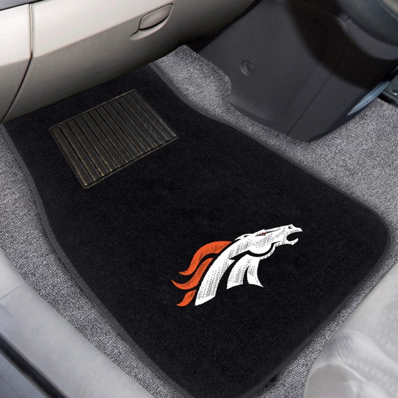Picture of Denver Broncos Embroidered Car Mat Set