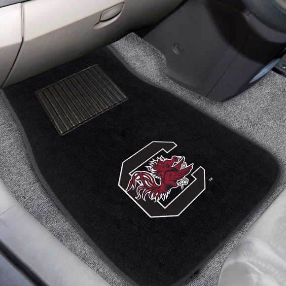 Picture of South Carolina Gamecocks 2-pc Embroidered Car Mat Set