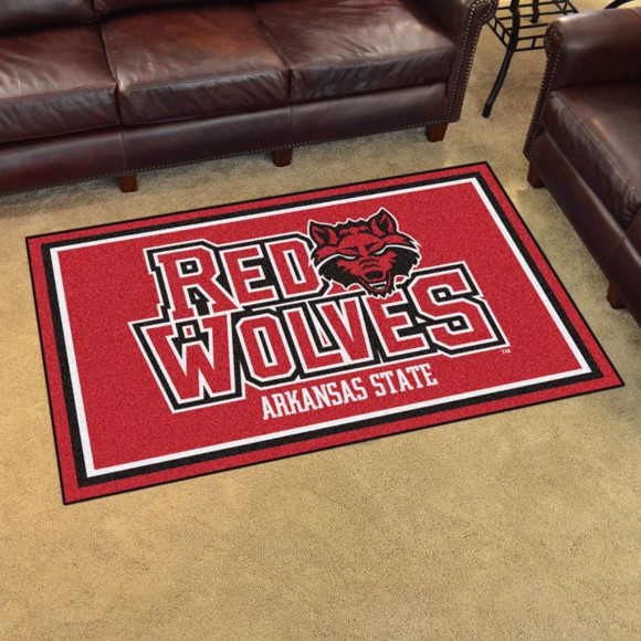 Picture of Arkansas State 4'x6' Plush Rug