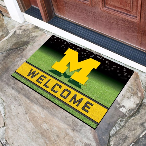 Picture of Michigan Wolverines Crumb Rubber Door Mat