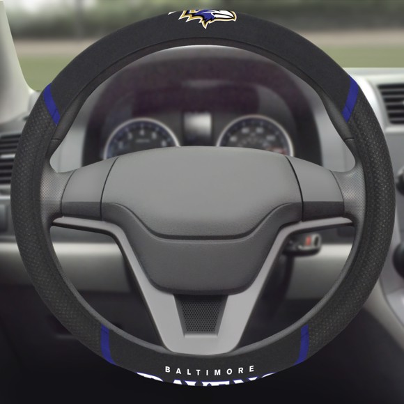Picture of Baltimore Ravens Steering Wheel Cover 