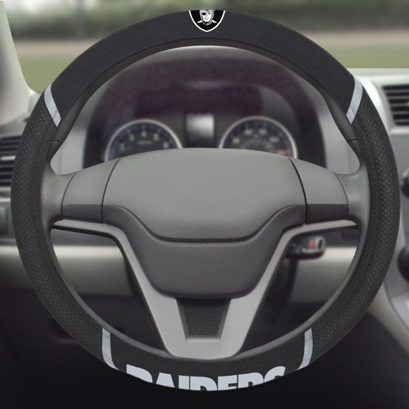 Picture of Las Vegas Raiders Steering Wheel Cover 