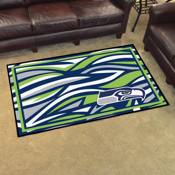 Picture of Seattle Seahawks 4x6 Plush Rug