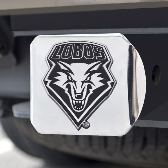Picture of New Mexico Lobos Hitch Cover - Chrome