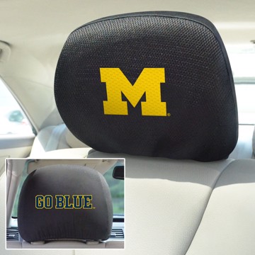 Picture of Michigan Headrest Cover Set