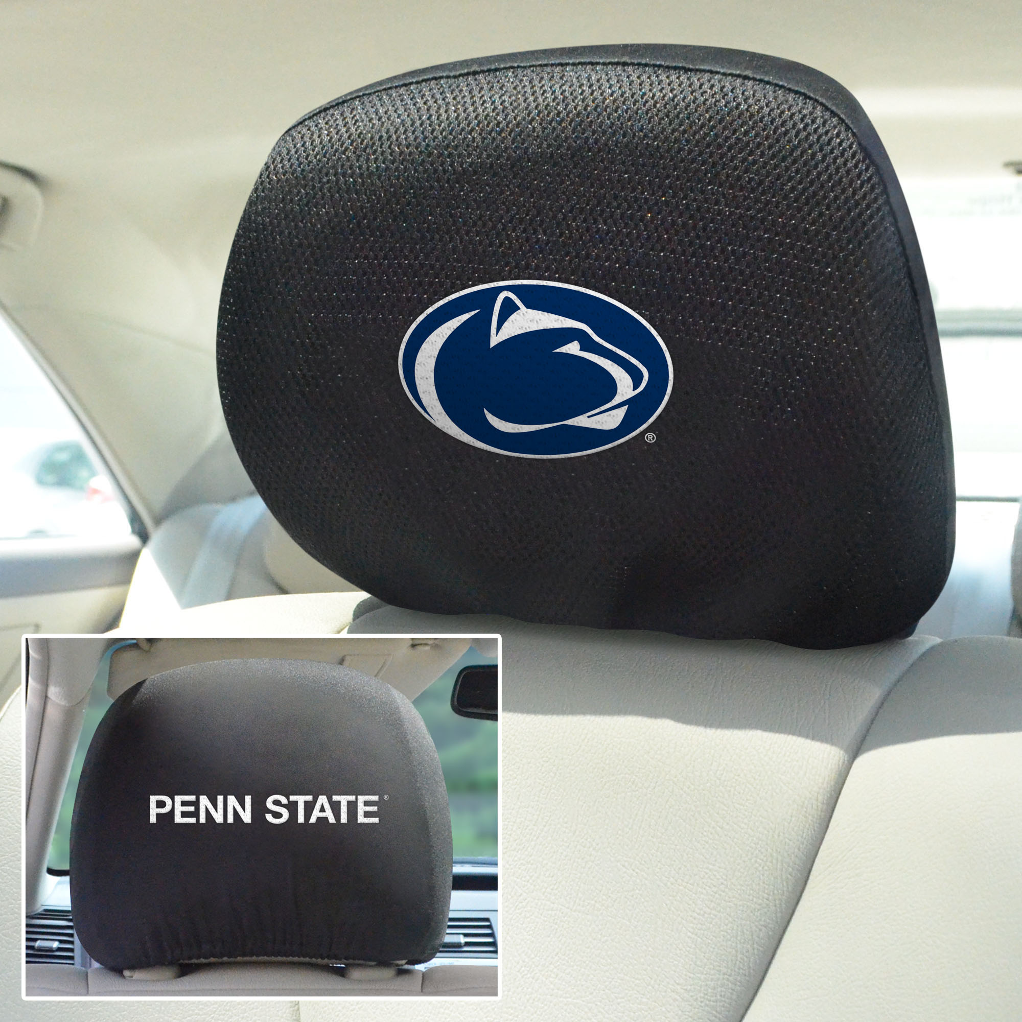 FANMATS NCAA Penn State Nittany Lions Polyester Head Rest Cover