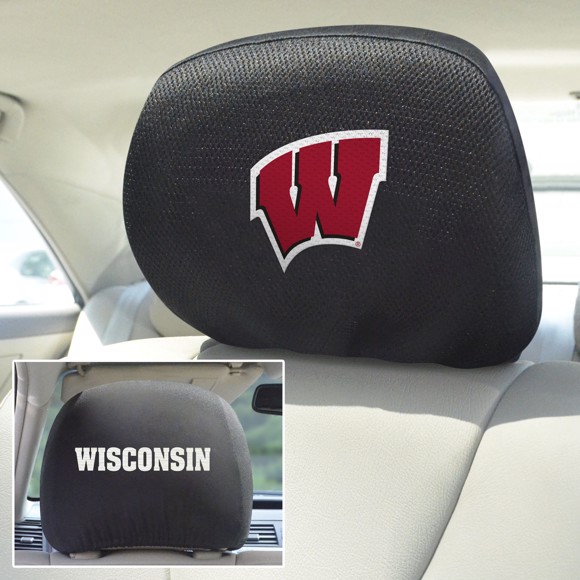 Picture of Wisconsin Badgers Head Rest Cover