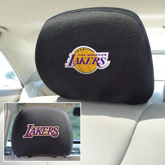 Picture of Los Angeles Lakers Headrest Cover Set