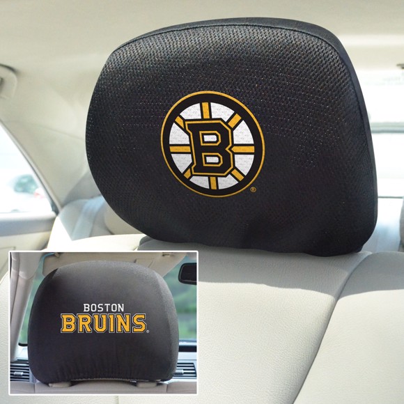 Picture of Boston Bruins Headrest Cover Set