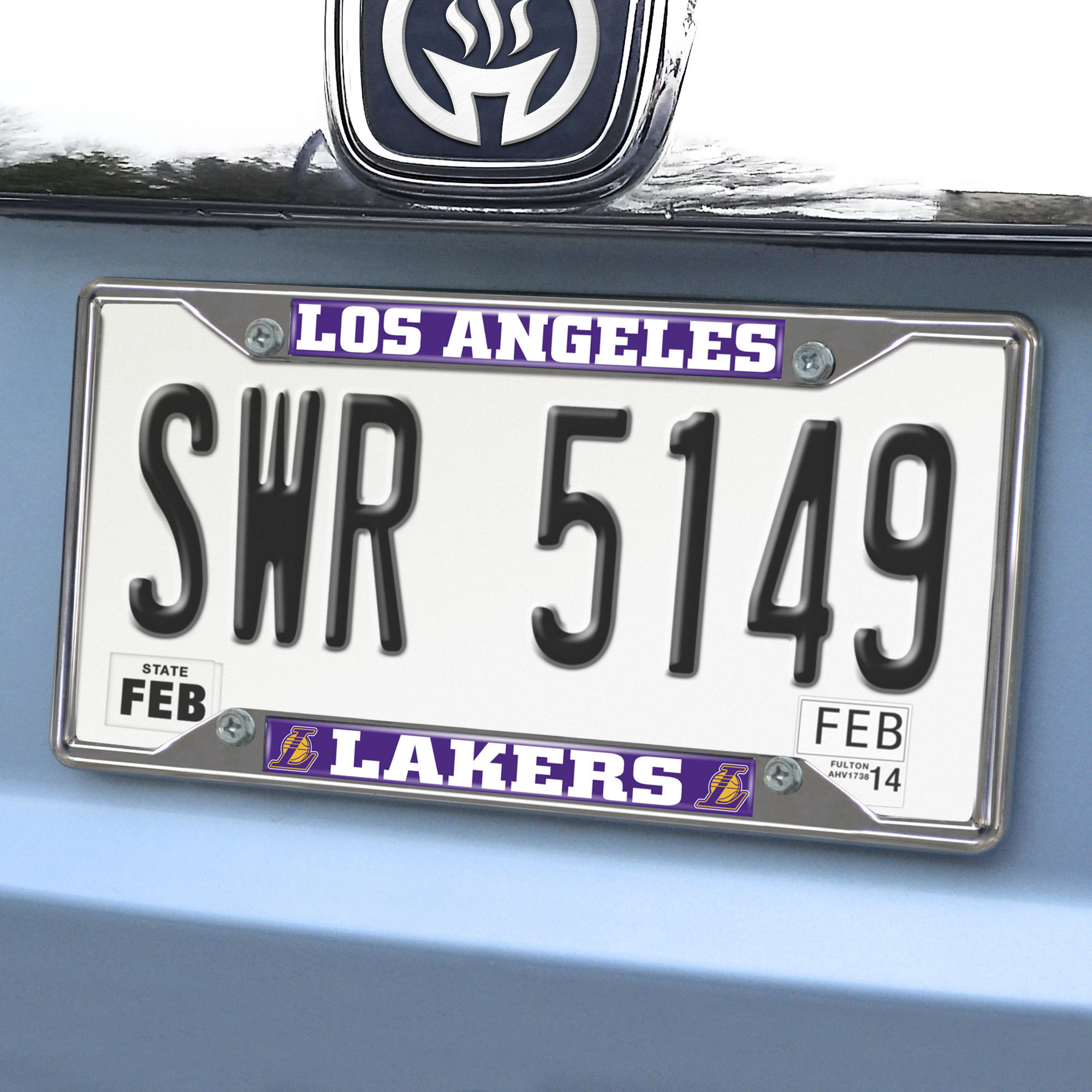 Set of 2 - Los Angeles Dodgers Lakers Car License Plate Frames