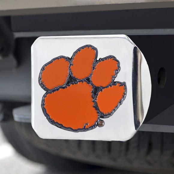 Picture of Clemson Tigers Color Hitch Cover - Chrome