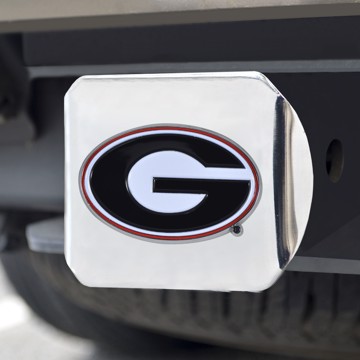Picture of Georgia Bulldogs Color Hitch Cover - Chrome