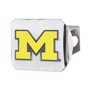 Picture of Michigan Wolverines Color Hitch Cover - Chrome