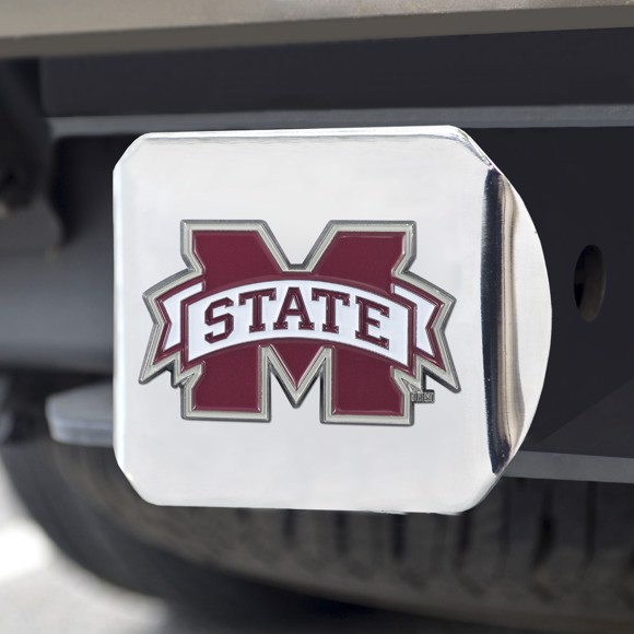 Picture of Mississippi State Bulldogs Color Hitch Cover - Chrome