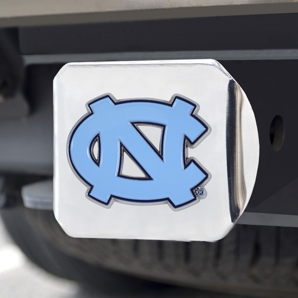 Picture of North Carolina Tar Heels Color Hitch Cover - Chrome