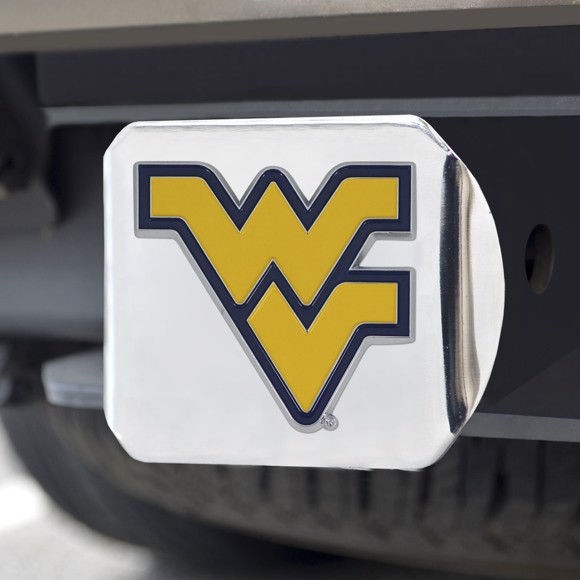 Picture of West Virginia Mountaineers Color Hitch Cover - Chrome