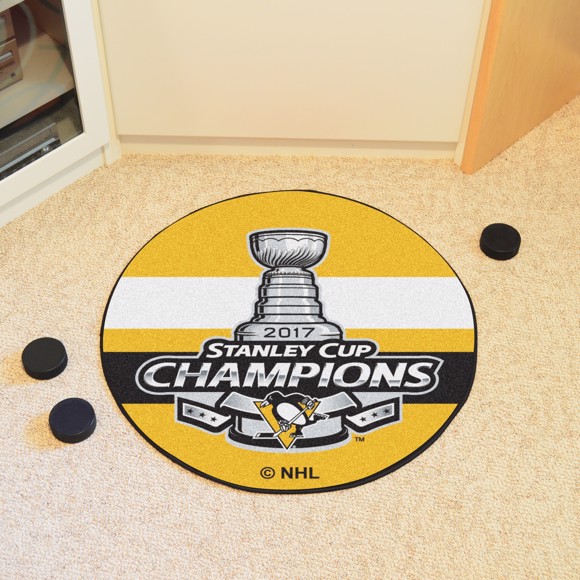 Picture of Pittsburgh Penguins 2017 Stanley Cup Champions Hockey Puck Mat