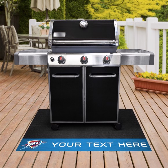Picture of Oklahoma City Thunder Personalized Grill Mat