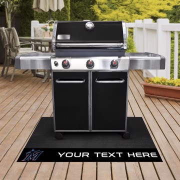 Picture of Miami Marlins Personalized Grill Mat