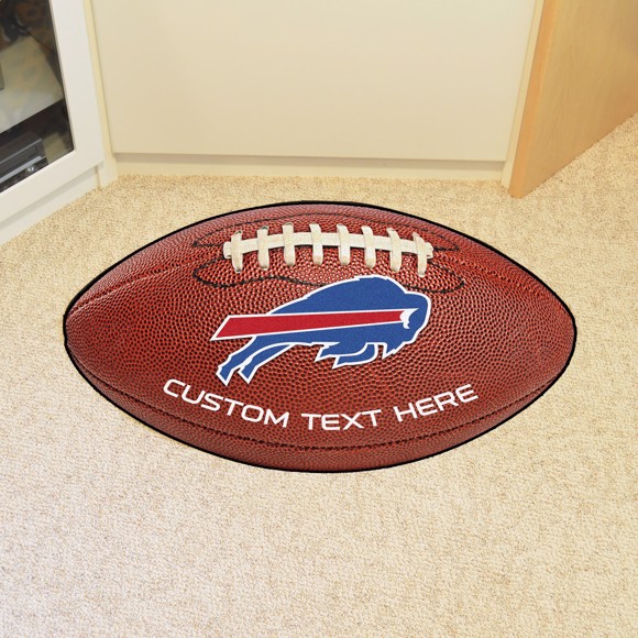 Picture of Buffalo Bills Personalized Football Mat Rug