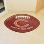 Picture of Chicago Bears Personalized Football Mat Rug