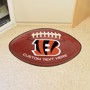 Picture of Cincinnati Bengals Personalized Football Mat Rug