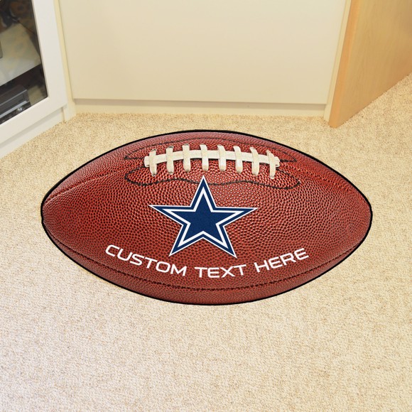 Picture of Dallas Cowboys Personalized Football Mat