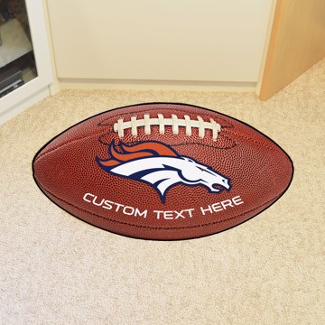 Picture of Denver Broncos Personalized Football Mat