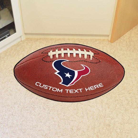 Picture of Houston Texans Personalized Football Mat