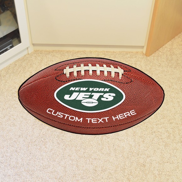 Picture of New York Jets Personalized Football Mat