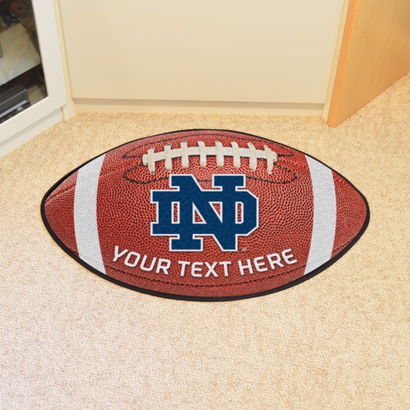 Picture of Personalized Notre Dame Football Mat