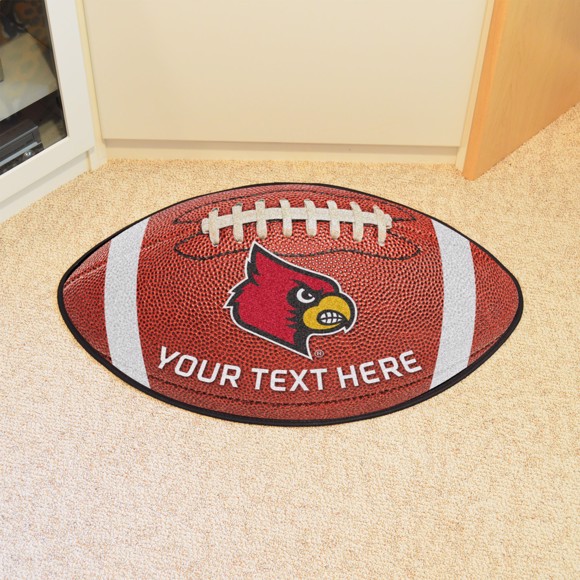 Picture of Personalized University of Louisville Football Mat