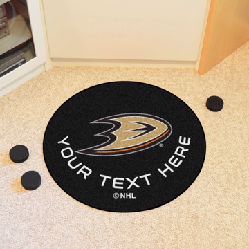 Picture of Anaheim Ducks Personalized Hockey Puck Mat