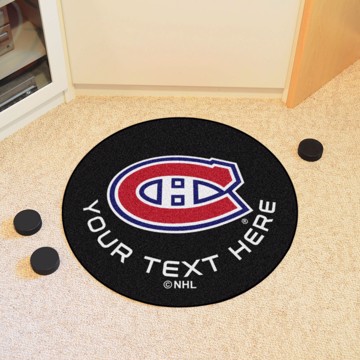Picture of Montreal Canadiens Personalized Hockey Puck Mat