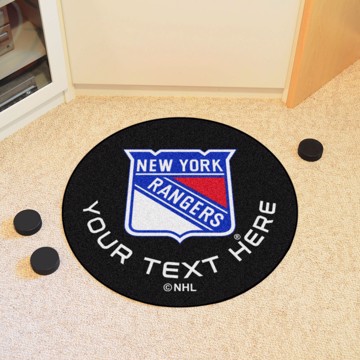 Picture of New York Rangers Personalized Hockey Puck Mat