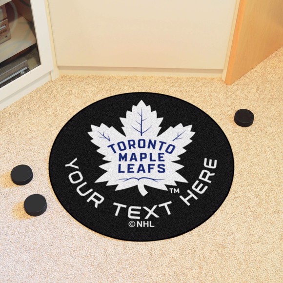 Picture of Toronto Maple Leafs Personalized Hockey Puck Mat