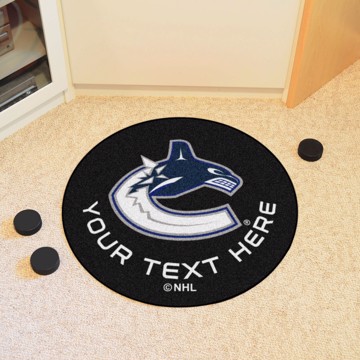 Picture of Vancouver Canucks Personalized Hockey Puck Mat