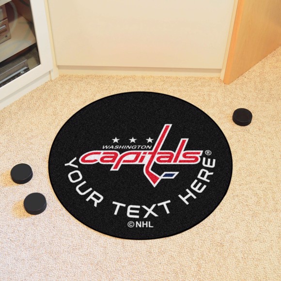 Picture of Washington Capitals Personalized Hockey Puck Mat