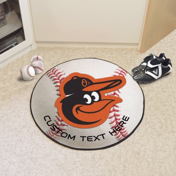 Picture of Baltimore Orioles Personalized Baseball Rug