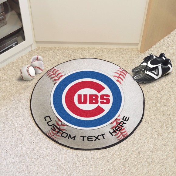Picture of Chicago Cubs Personalized Baseball Rug