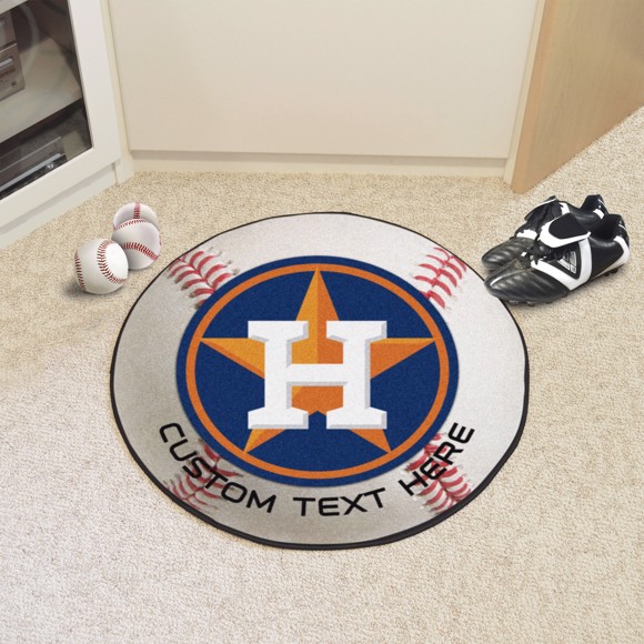 Picture of Houston Astros Personalized Baseball Mat