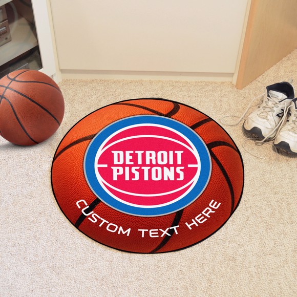 Picture of Detroit Pistons Personalized Basketball Mat