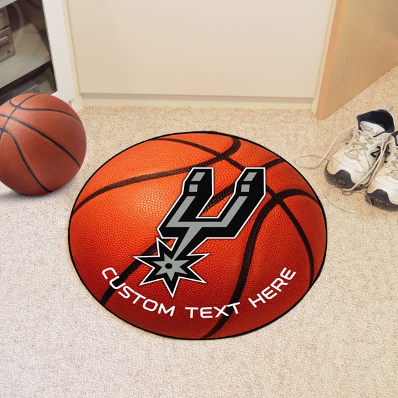 Picture of San Antonio Spurs Personalized Basketball Mat