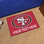 Picture of San Francisco 49ers Personalized Starter Mat