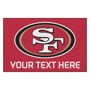 Picture of San Francisco 49ers Personalized Starter Mat