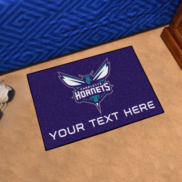 Picture of Charlotte Hornets Personalized Starter Mat