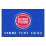 Picture of Detroit Pistons Personalized Starter Mat