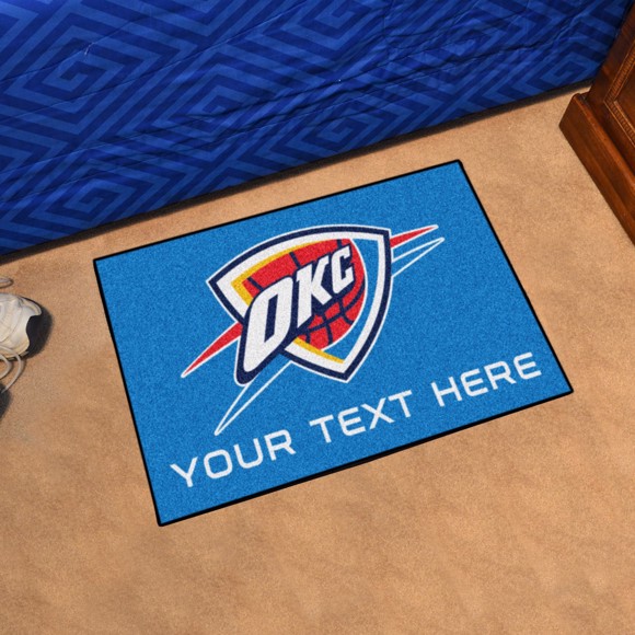 Picture of Oklahoma City Thunder Personalized Starter Mat