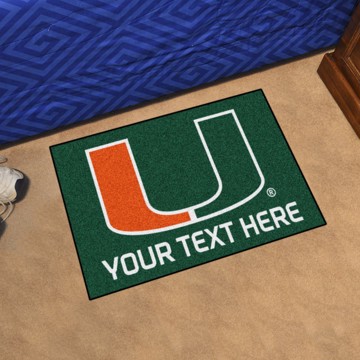 Picture of Personalized University of Miami Starter Mat