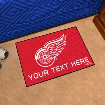 Picture of Detroit Red Wings Personalized Starter Mat